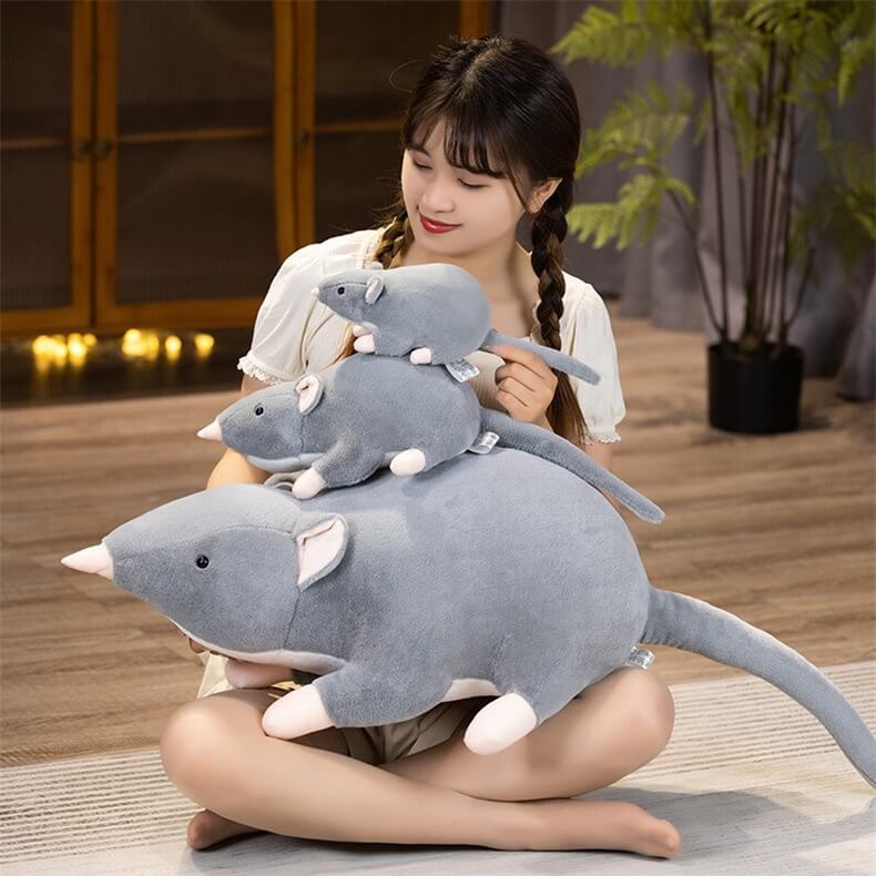 Promotional Wholesale Mini Soft Plush Simulation Mouse Plushie Doll Stuffed Rat Plush Animal Toy Mascot Soft Pillows 16