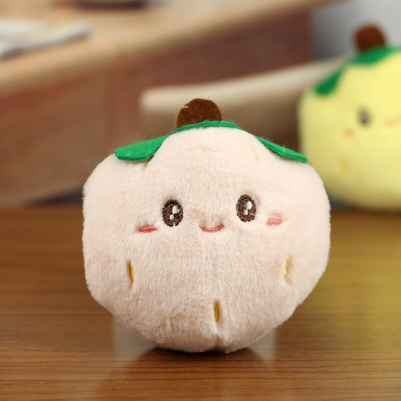 10cm Strawberry Plush Kaychain Fruit Plush Toys Stuffed Plush Plants Soft Stuffing Throw Pillow for Kids Toys Gift 17