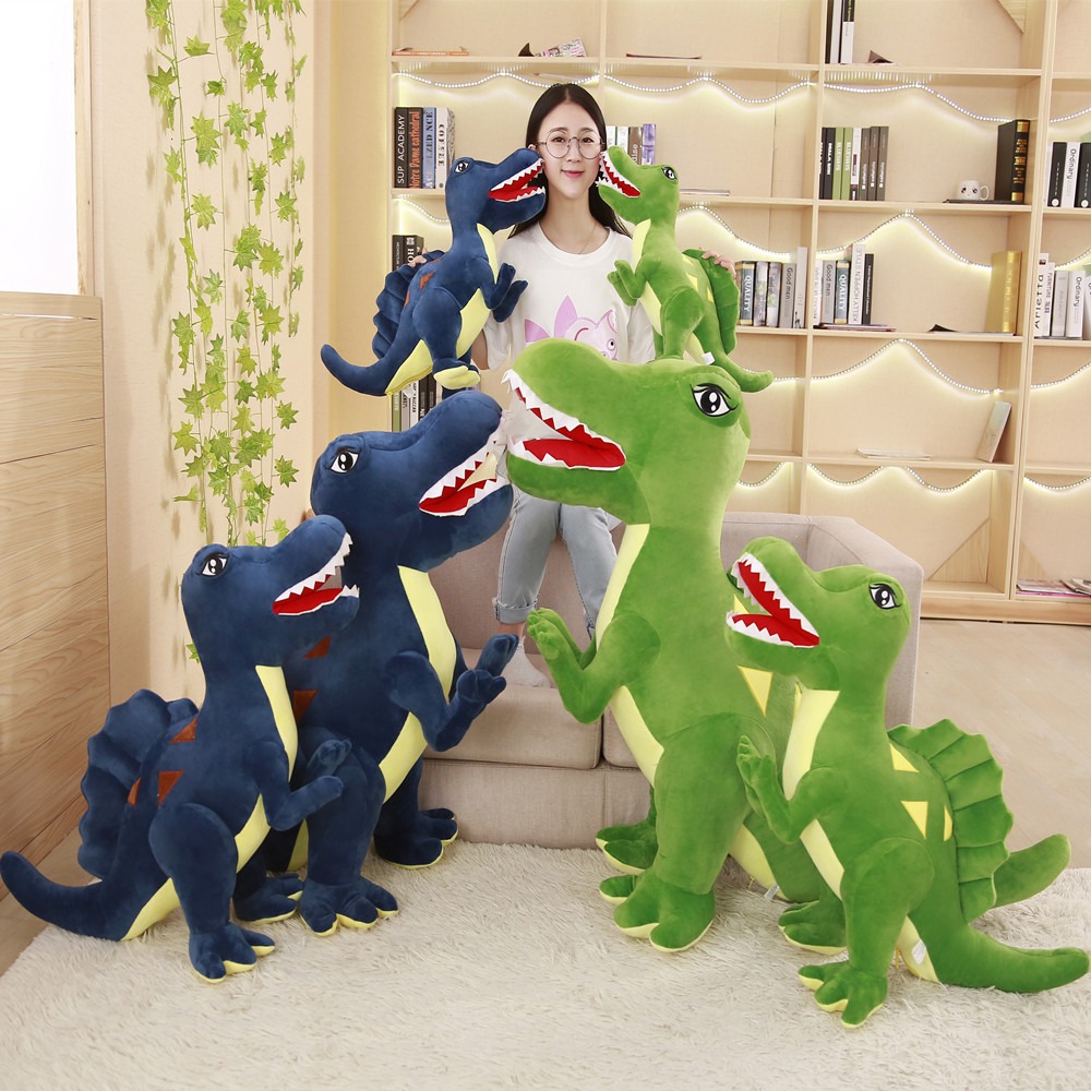 New Creative Spinosaurus Toy Blue Green Tyrannosaurus Rex Plush Doll Custom Soft Stuffed Animal Dinosaur Plush Toys 10