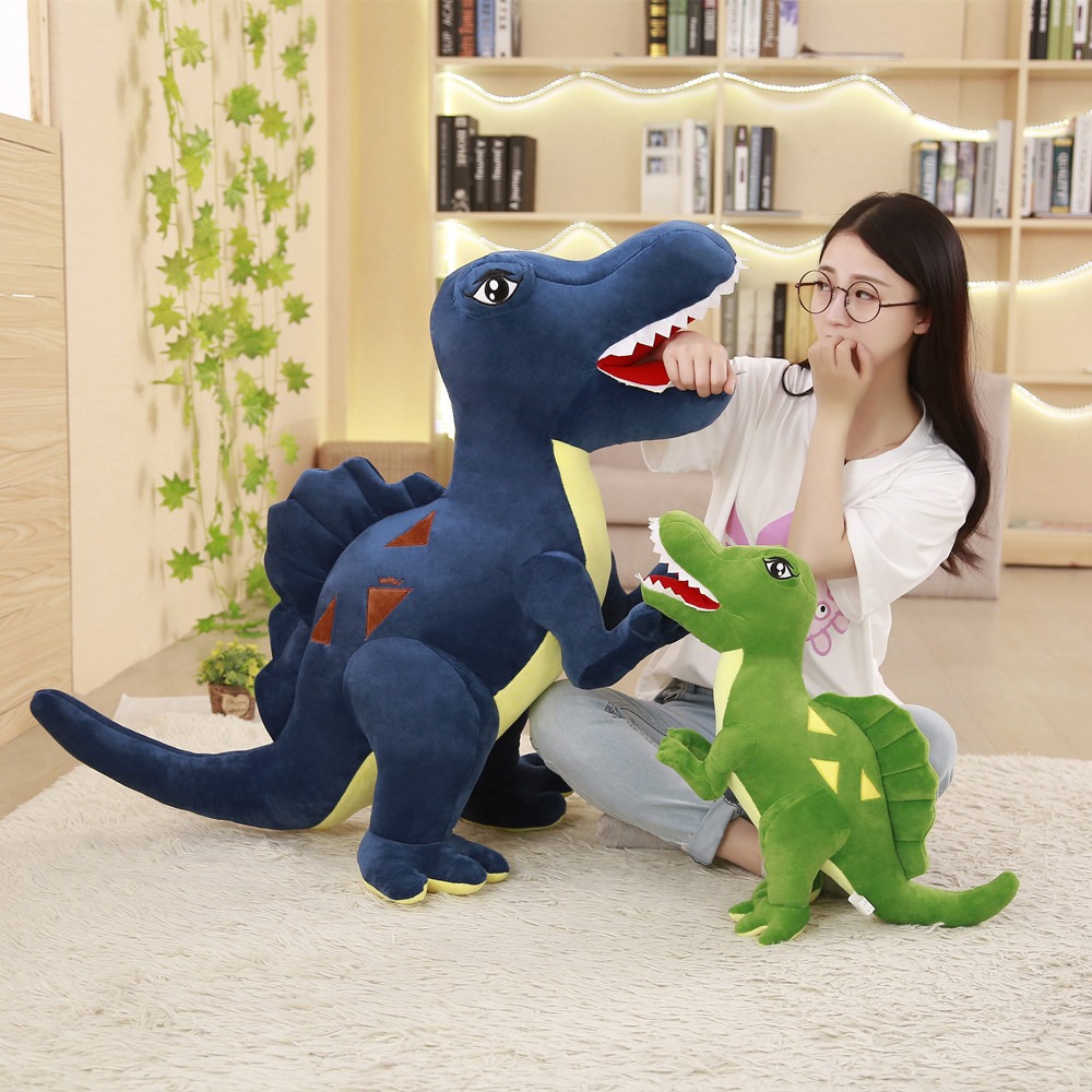 New Creative Spinosaurus Toy Blue Green Tyrannosaurus Rex Plush Doll Custom Soft Stuffed Animal Dinosaur Plush Toys 12