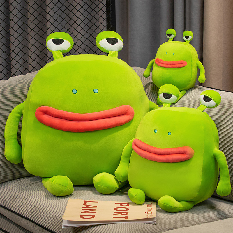 Factory direct sales, frog plush pillows, customized wholesale, funny designs that can be used as gifts 14