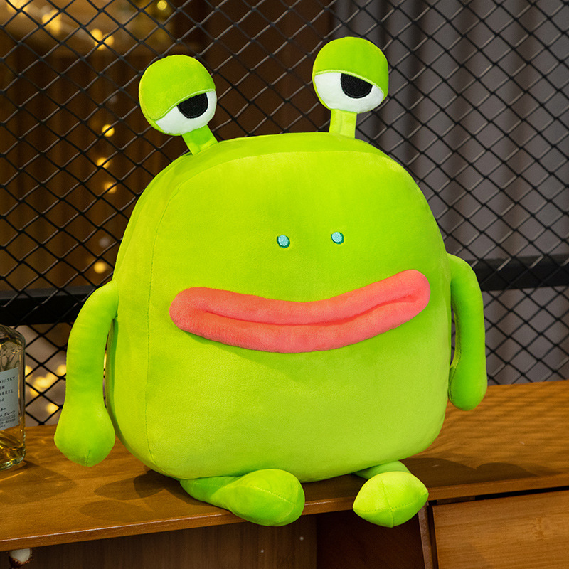 Factory direct sales, frog plush pillows, customized wholesale, funny designs that can be used as gifts 11