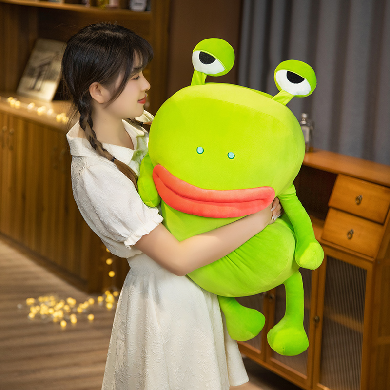 Factory direct sales, frog plush pillows, customized wholesale, funny designs that can be used as gifts 15