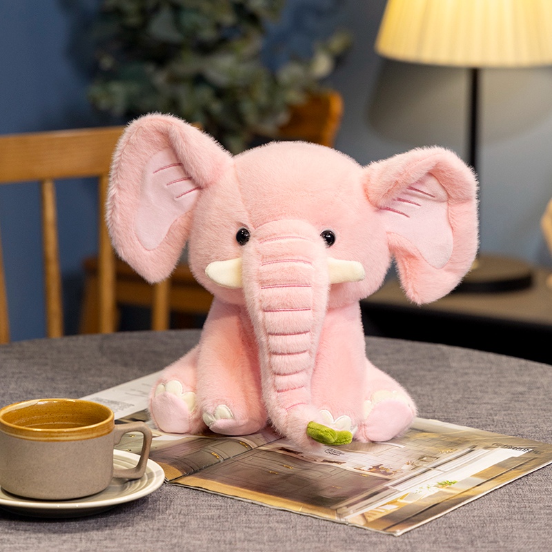 Elephant Plushie Comfortable Doll Creative Design Plush Doll Unique Shape Warm Home Decoration 14