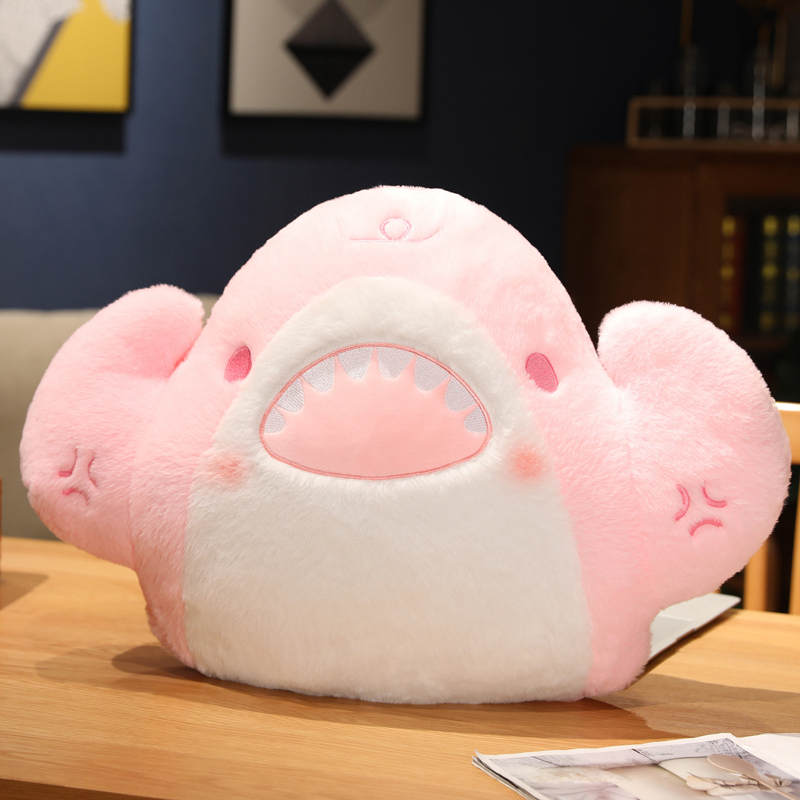Jeff the Land Shark Plush muscle shark creative design plush doll pillow soft and comfortable 13