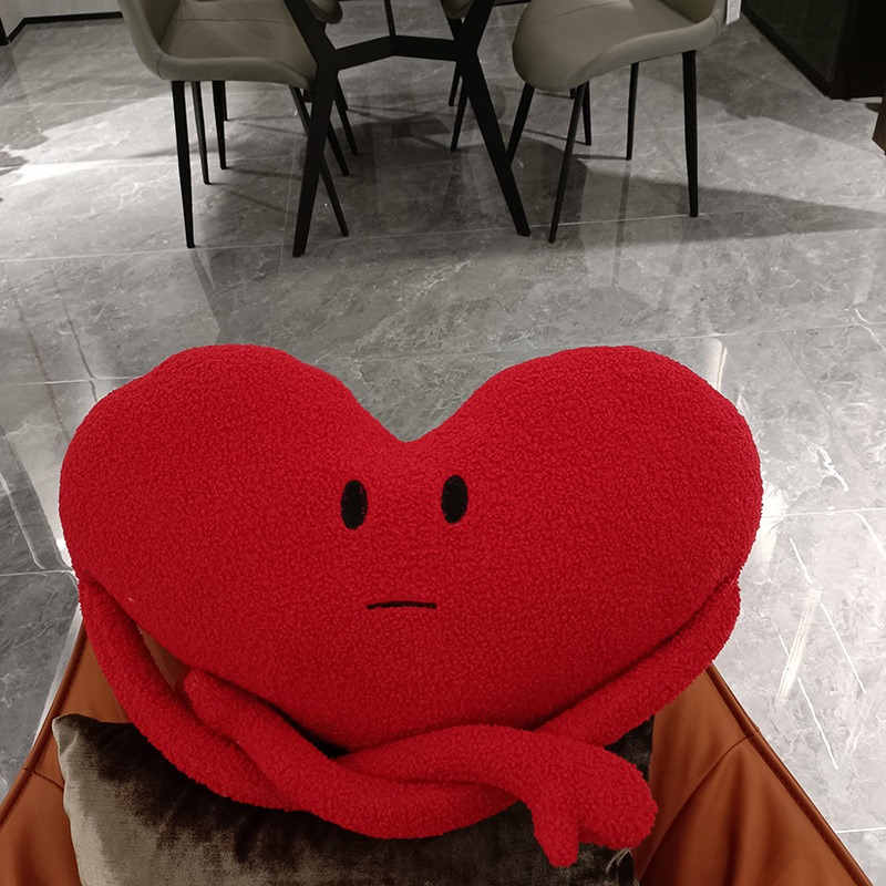 High Quality Heart Plush Love-Shaped Plush Toy Soft Stuffed Animal Pillow Valentine's Day Plush Stuffed Animal Toy 15