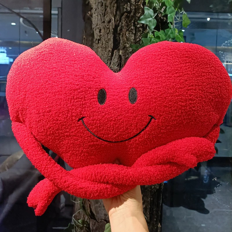 High Quality Heart Plush Love-Shaped Plush Toy Soft Stuffed Animal Pillow Valentine's Day Plush Stuffed Animal Toy 16