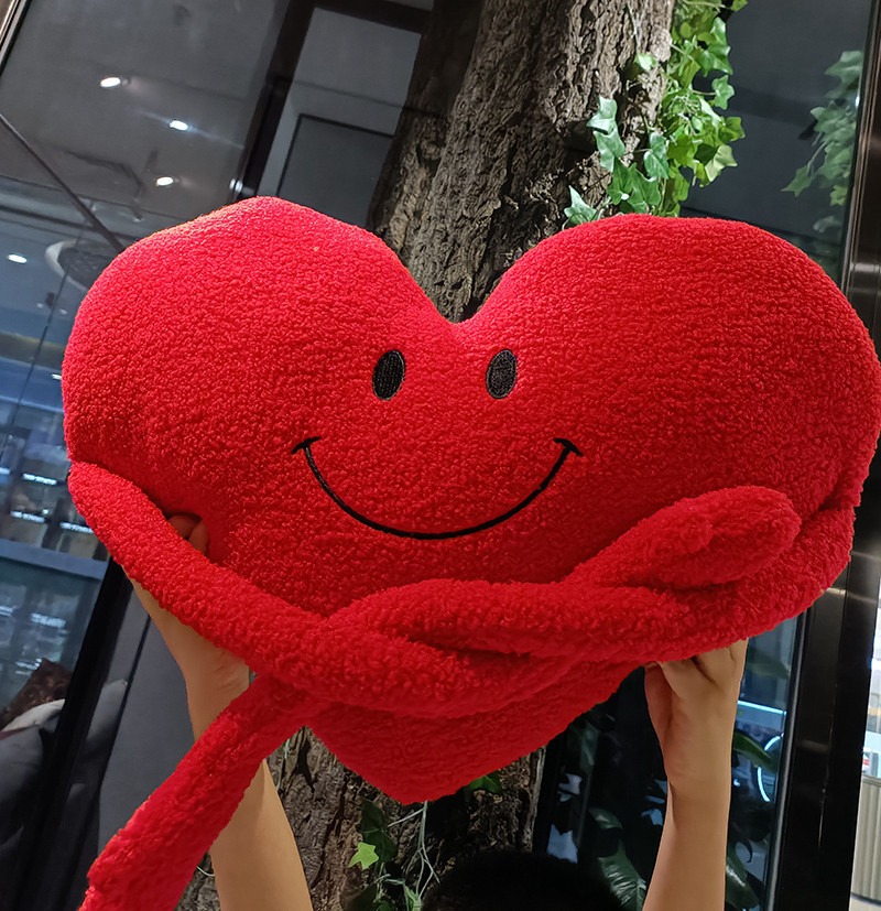 High Quality Heart Plush Love-Shaped Plush Toy Soft Stuffed Animal Pillow Valentine's Day Plush Stuffed Animal Toy 13