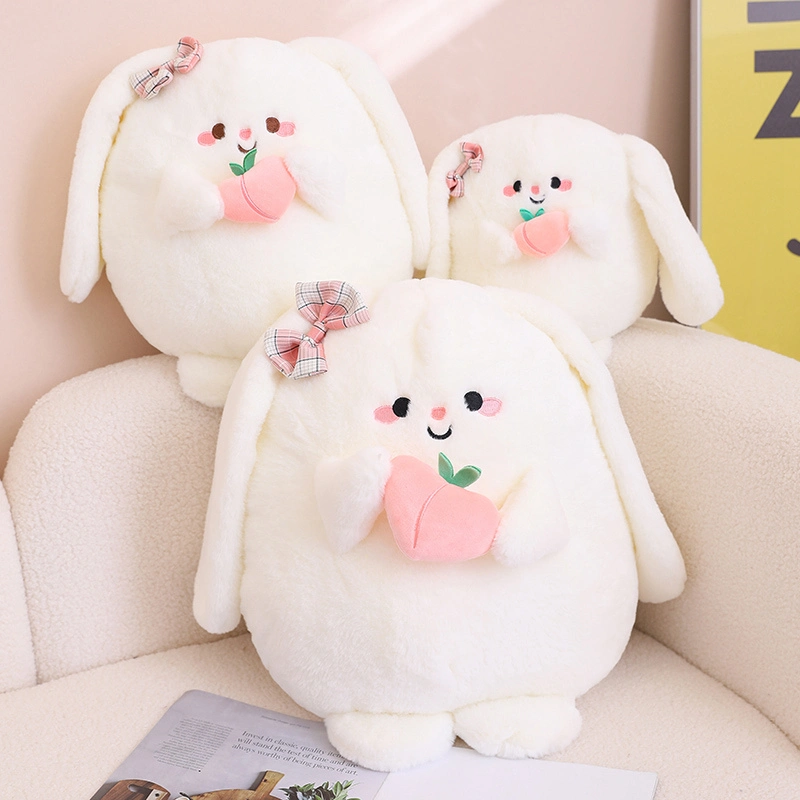 Rabbit Peach Plush Doll with Soft and Cute Design, Soft and Comfortable, Can Be Used as a Gift 1