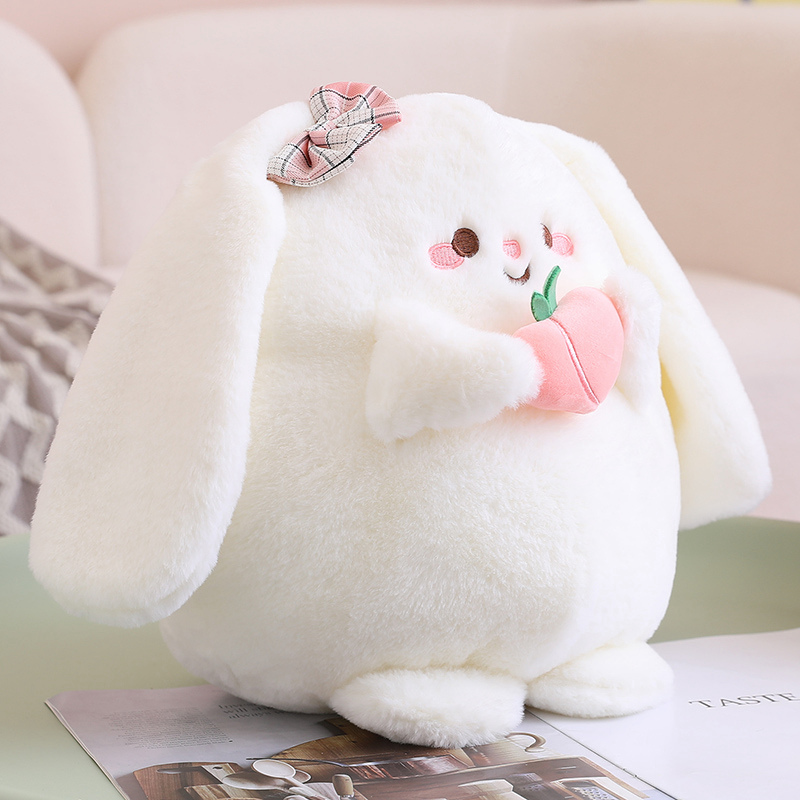 Rabbit Peach Plush Doll with Soft and Cute Design, Soft and Comfortable, Can Be Used as a Gift 13