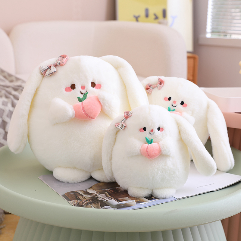 Rabbit Peach Plush Doll with Soft and Cute Design, Soft and Comfortable, Can Be Used as a Gift 16