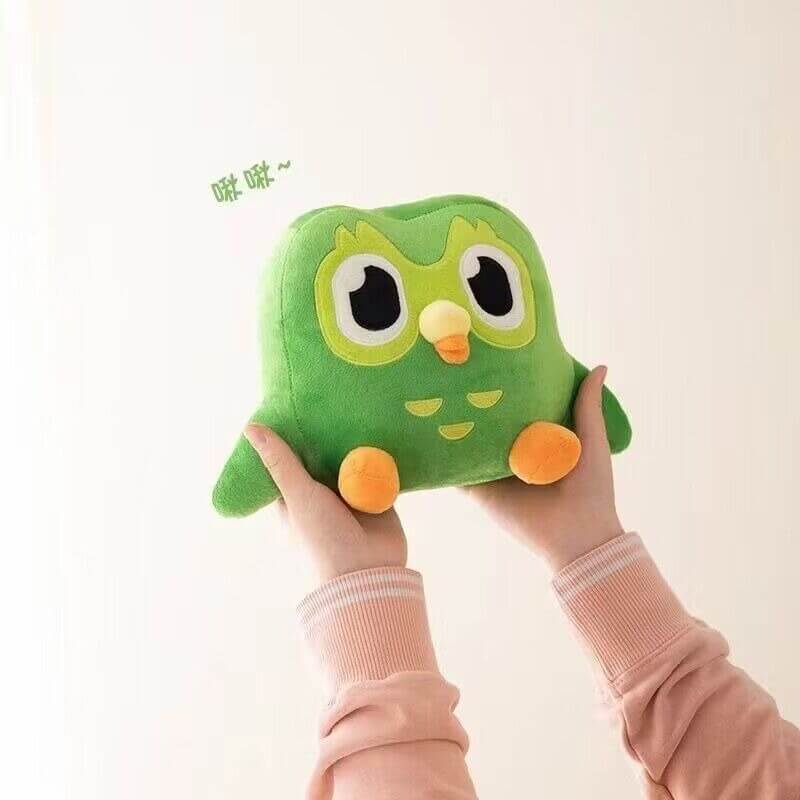 High Quality 27cm Duolingo Plush the Owl Green Cartoon Anime Owl Doll Soft Stuffed Animal Children Birthday Gift 10