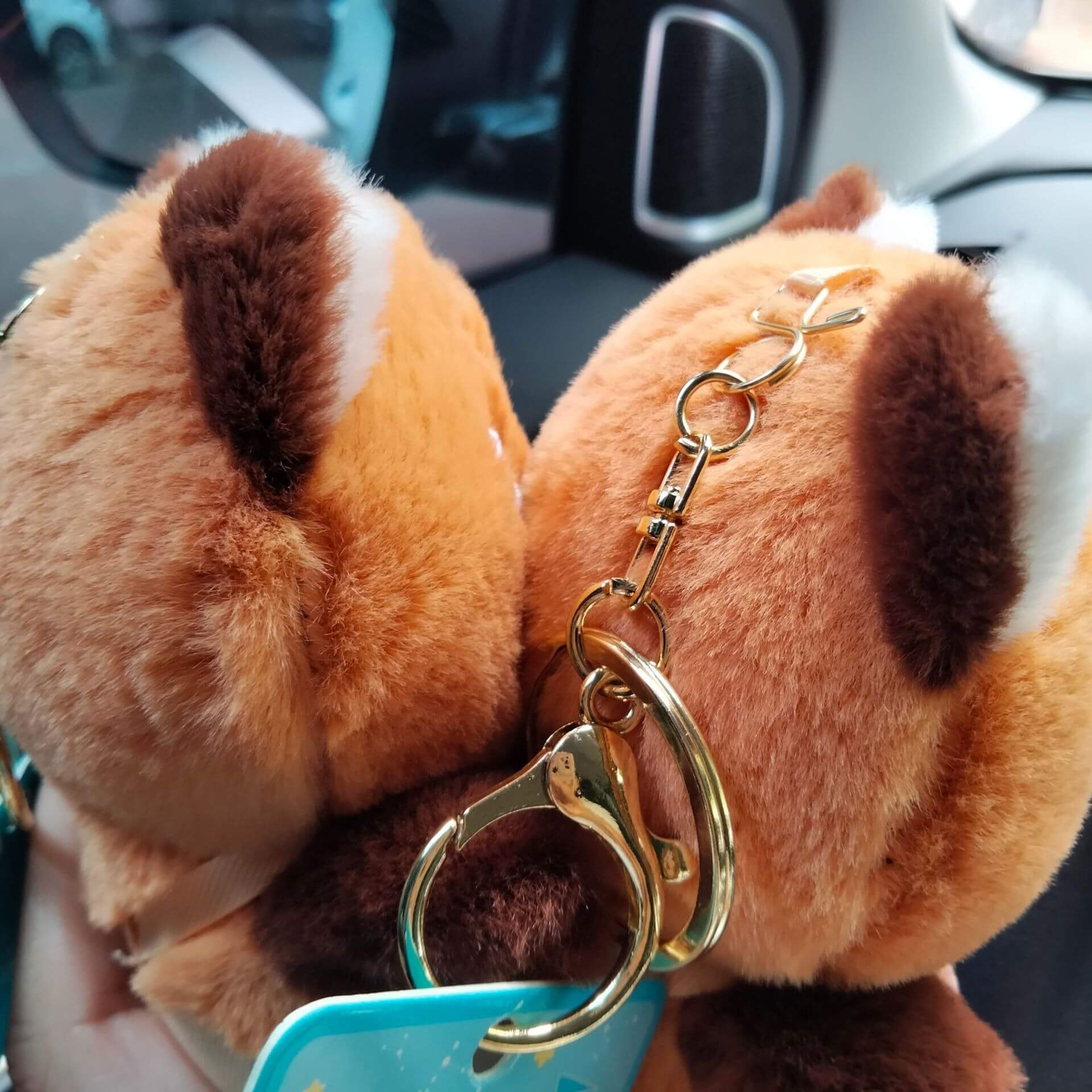 Creative 12CM Stuffed animal toys Raccoon Long Tail Odd-Tailed Bear plushie Pendant Red Panda Plushie Keychains Toys 16