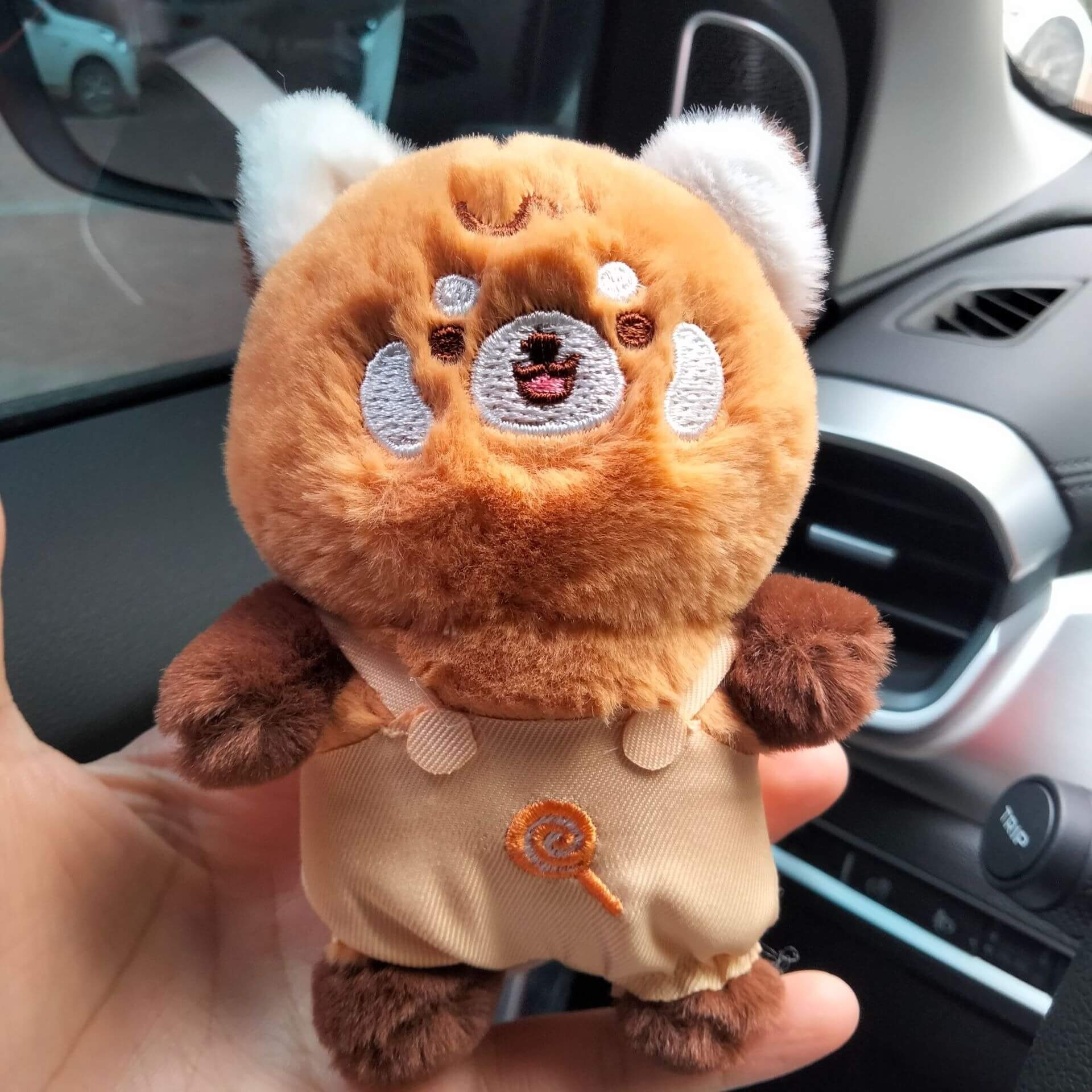 Creative 12CM Stuffed animal toys Raccoon Long Tail Odd-Tailed Bear plushie Pendant Red Panda Plushie Keychains Toys 14