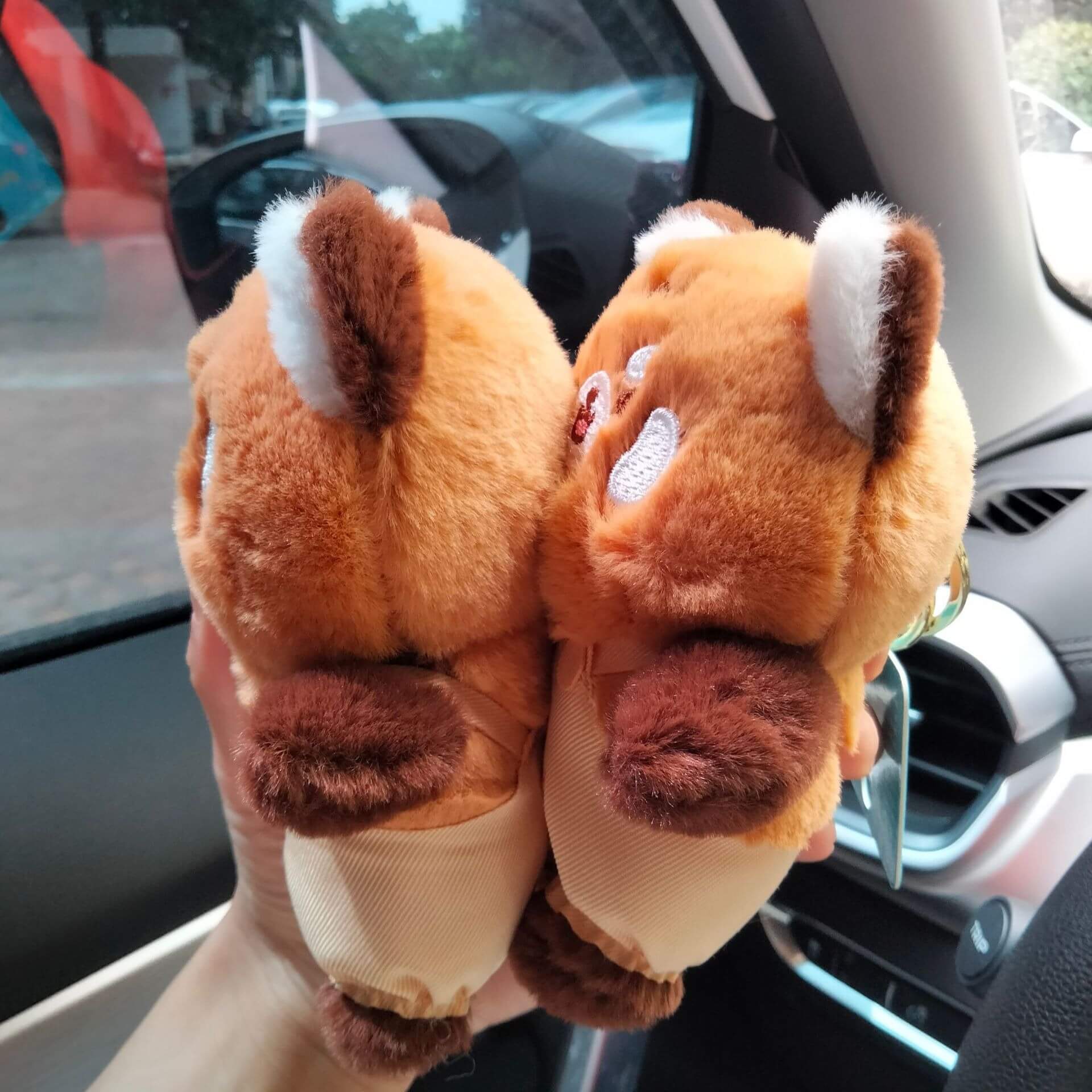 Creative 12CM Stuffed animal toys Raccoon Long Tail Odd-Tailed Bear plushie Pendant Red Panda Plushie Keychains Toys 17