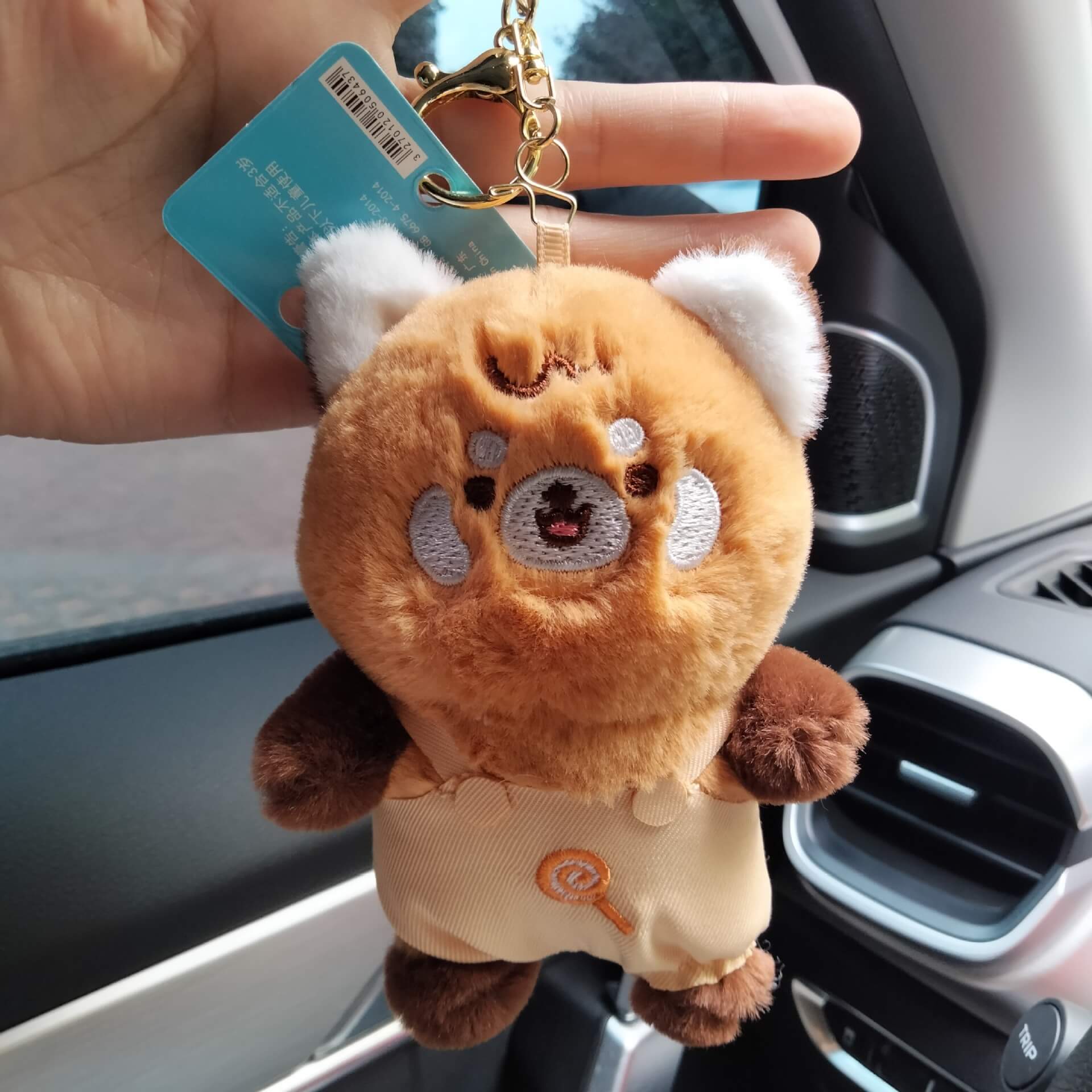 Creative 12CM Stuffed animal toys Raccoon Long Tail Odd-Tailed Bear plushie Pendant Red Panda Plushie Keychains Toys 15