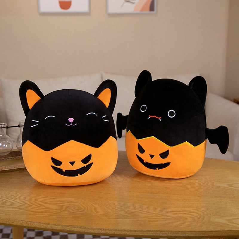 Cute Pumpkin Bat Plush Pillow, Soft &amp; Huggable, Halloween-Themed Decor, Perfect Gift for Kids &amp; Adults 1