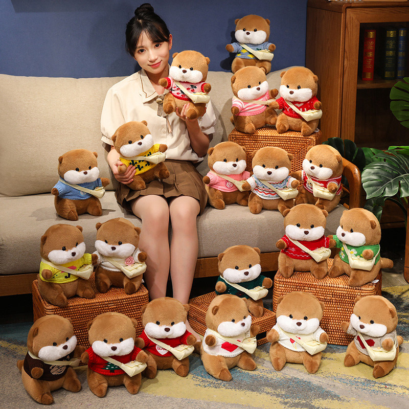 Soft Cute Otter Plush Toy, Eco-Friendly Material, Realistic Design, Perfect Gift for Kids & Adults, Multiple Sizes 11