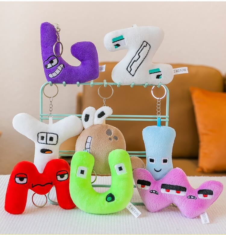 Factory Supply 26 Style Alphabet Lore Plushies English Letters Toys Soft Cuddly Stuffed Animals Toys For Kids 12