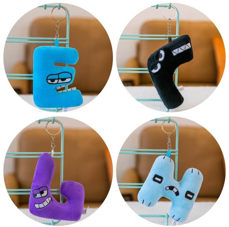 Factory Supply 26 Style Alphabet Lore Plushies English Letters Toys Soft Cuddly Stuffed Animals Toys For Kids 16