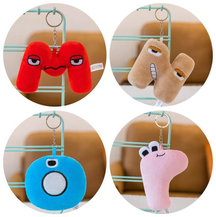 Factory Supply 26 Style Alphabet Lore Plushies English Letters Toys Soft Cuddly Stuffed Animals Toys For Kids 18