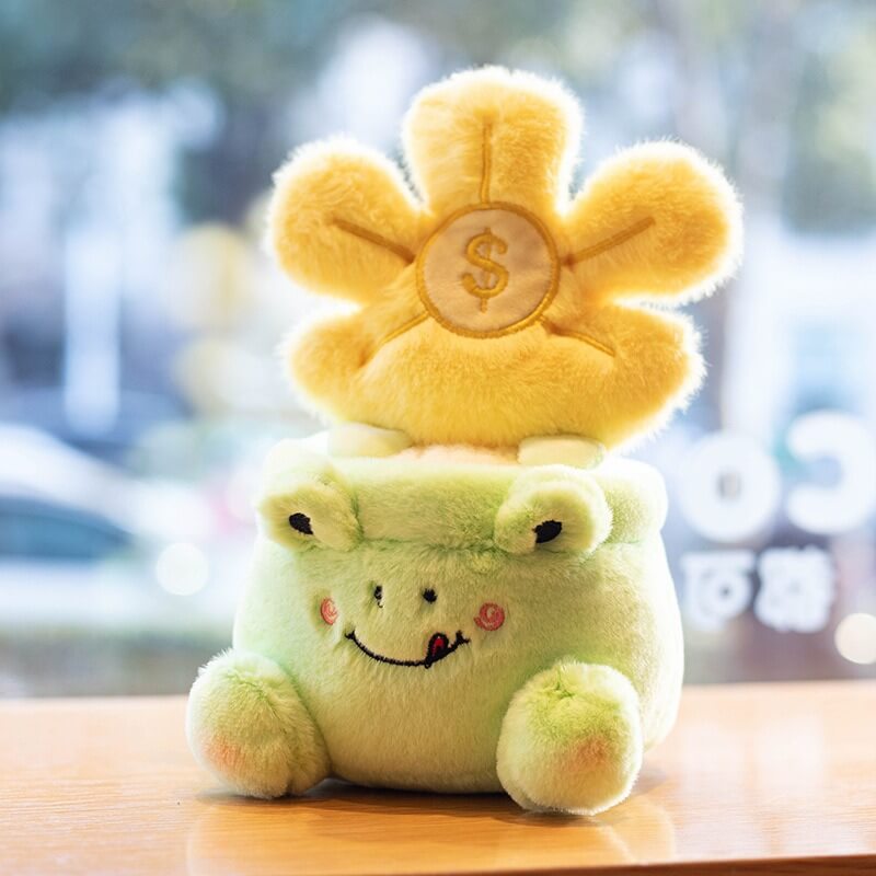 20CM Lucky Pink Blue Flower Cute Stuffed Plush Bouquet Soft Little Plush Toys Children Woman Christmas Graduation Gifts 21