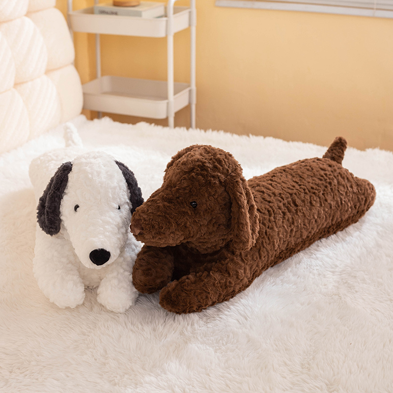 Sausage Dog Long Pillow Plush Doll Cute Design Warm Home Decoration Soft and Comfortable Gift 13