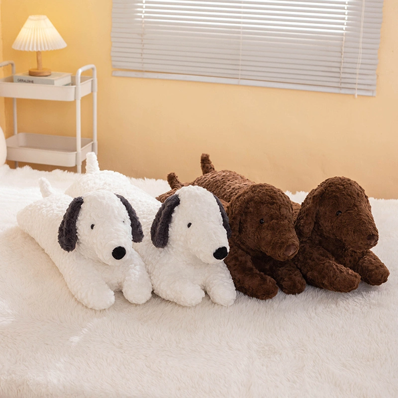 Sausage Dog Long Pillow Plush Doll Cute Design Warm Home Decoration Soft and Comfortable Gift 1