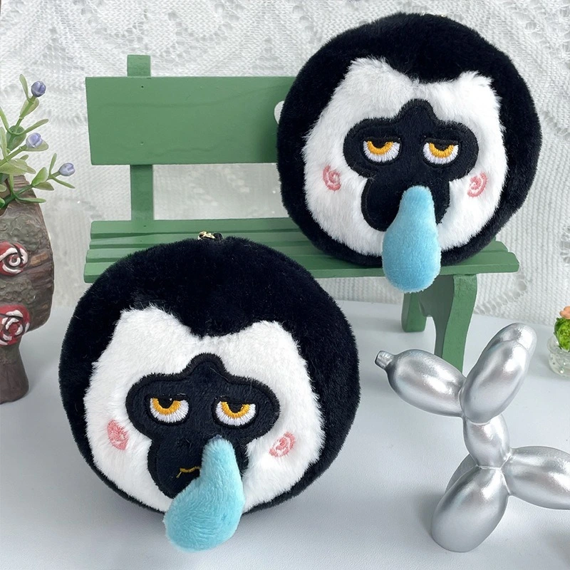 Factory Made Claw Machine Bubble White Face Monkey Plush Animal Pendant Soft Stuffed Plush Toy Keychain Gifts 1