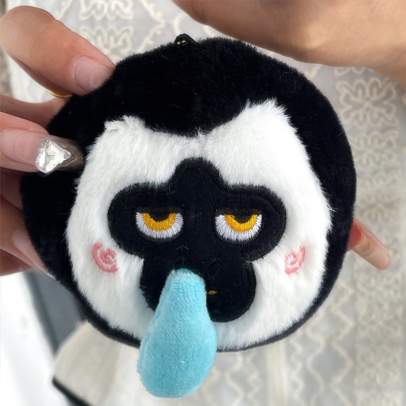 Factory Made Claw Machine Bubble White Face Monkey Plush Animal Pendant Soft Stuffed Plush Toy Keychain Gifts 16