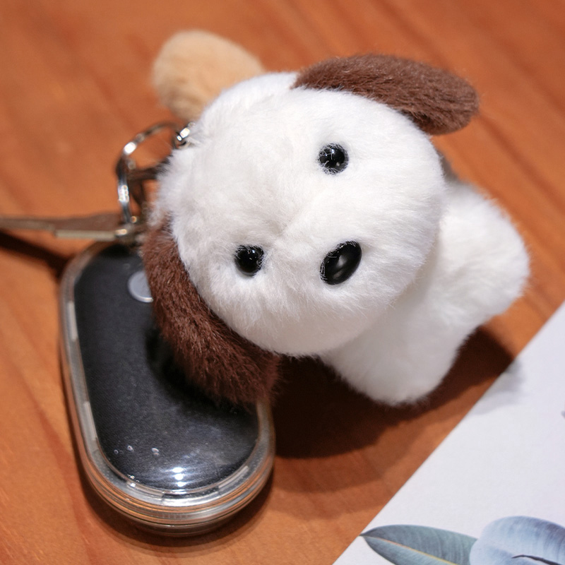 Factory Direct Plush Doll Pendant, Puppy, Kitten, Dolphin Plush Keychain, Soft and Cute Design 16
