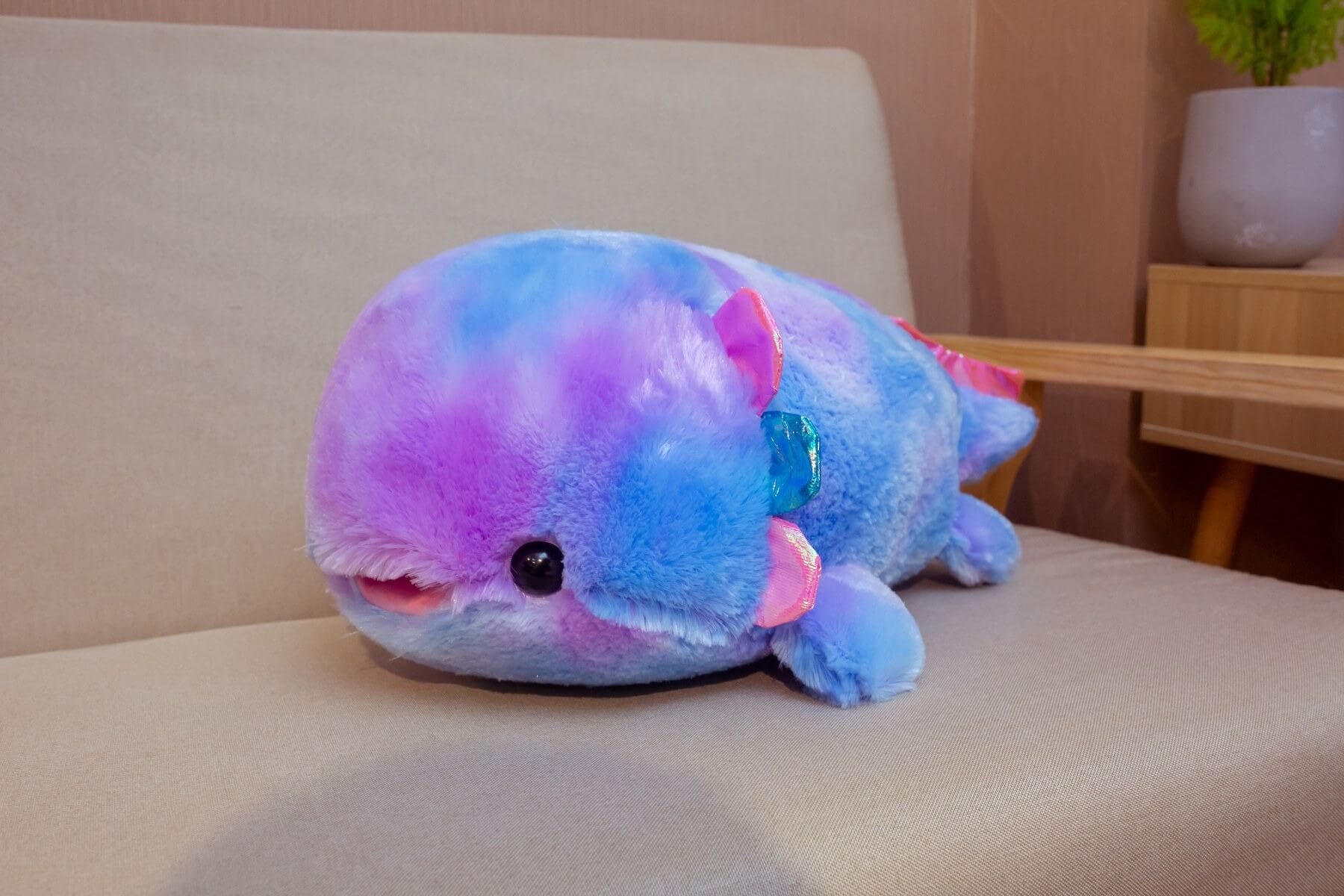 40cm New Cute Soft Baby Toy Plush Animal Rainbow Axolotl Salamander Plush Toy Rainbow Salamander Toy Gift 14