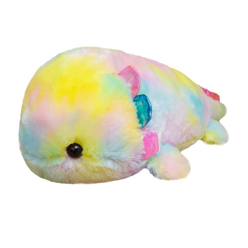 40cm New Cute Soft Baby Toy Plush Animal Rainbow Axolotl Salamander Plush Toy Rainbow Salamander Toy Gift 12