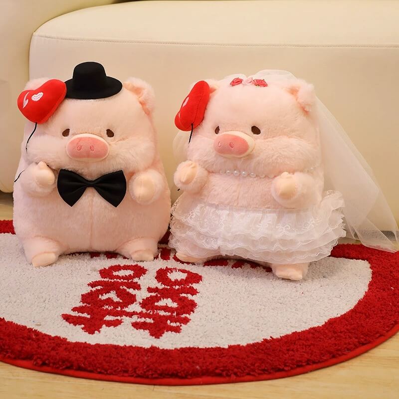 Wholesale Kawaii Valentine Plush New Design Cartoon Pink Pig Stuffed Animal Toy Lovely Angel Pig Plush Anime Doll 14