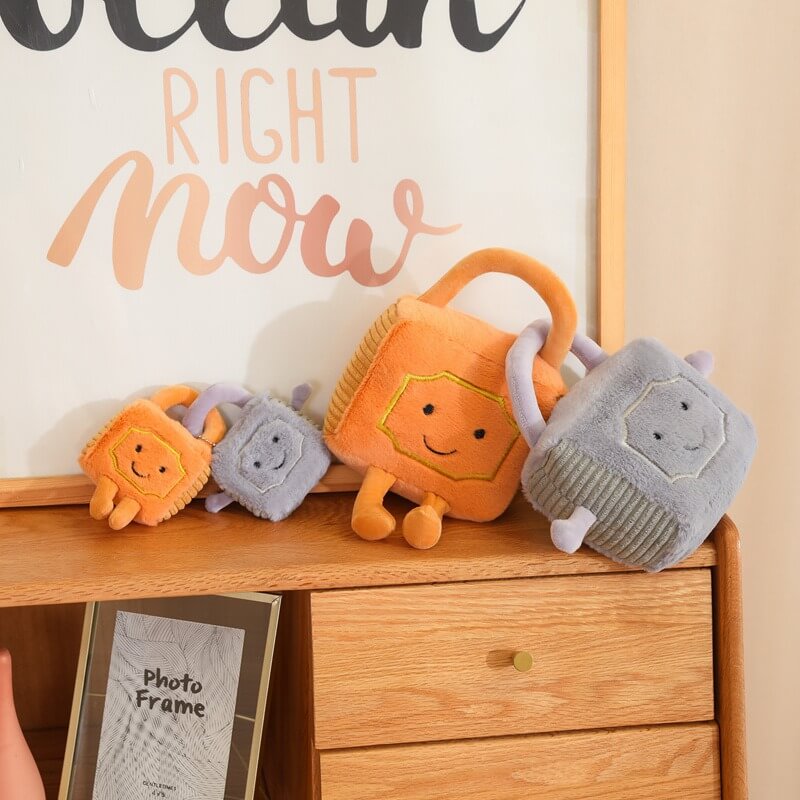 Creative Valentine's Day Gifts Love Locks Fun Concentric Lock Plush Toy Cute Plush Keychain Pendant for Bag 14