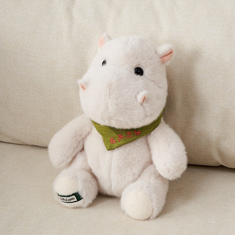 25cm Factory Wholesale Kawaii Lifelike Hippo Soft Toy Holiday Birthday Gifts Hippo Plush Dolls Wild Animal Stuffed Toys 14