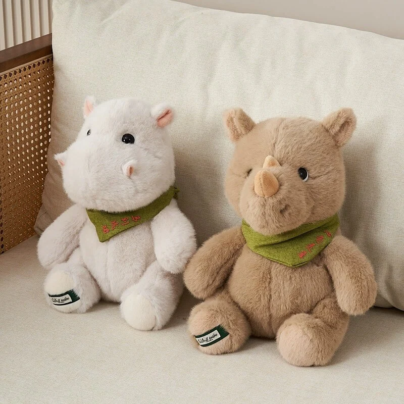 25cm Factory Wholesale Kawaii Lifelike Hippo Soft Toy Holiday Birthday Gifts Hippo Plush Dolls Wild Animal Stuffed Toys 1