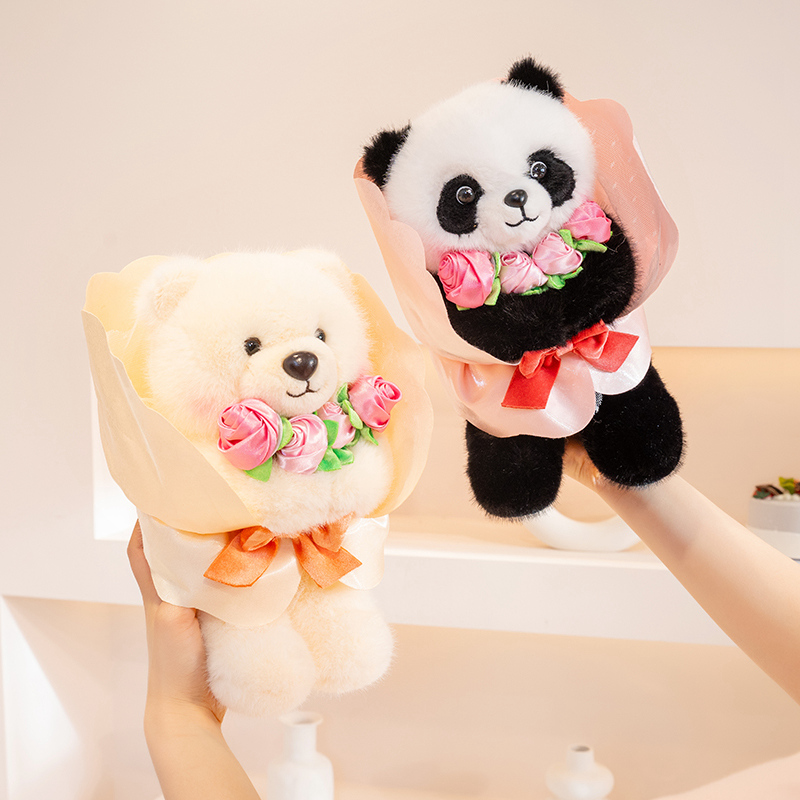 Panda Plush Toy Plush Bouquet Valentine's Day Gift Creative Cute Styling for Couples 12