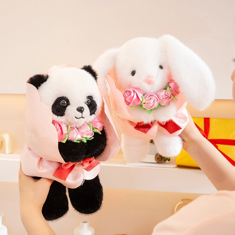 Panda Plush Toy Plush Bouquet Valentine's Day Gift Creative Cute Styling for Couples 1