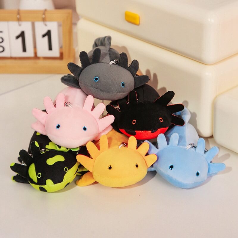 IN STOCK 23cm 6 Colors Long Axolotl Plush As Decorative Kawaii Cute Plushies Axolotl Stuffed Animal Toys 14