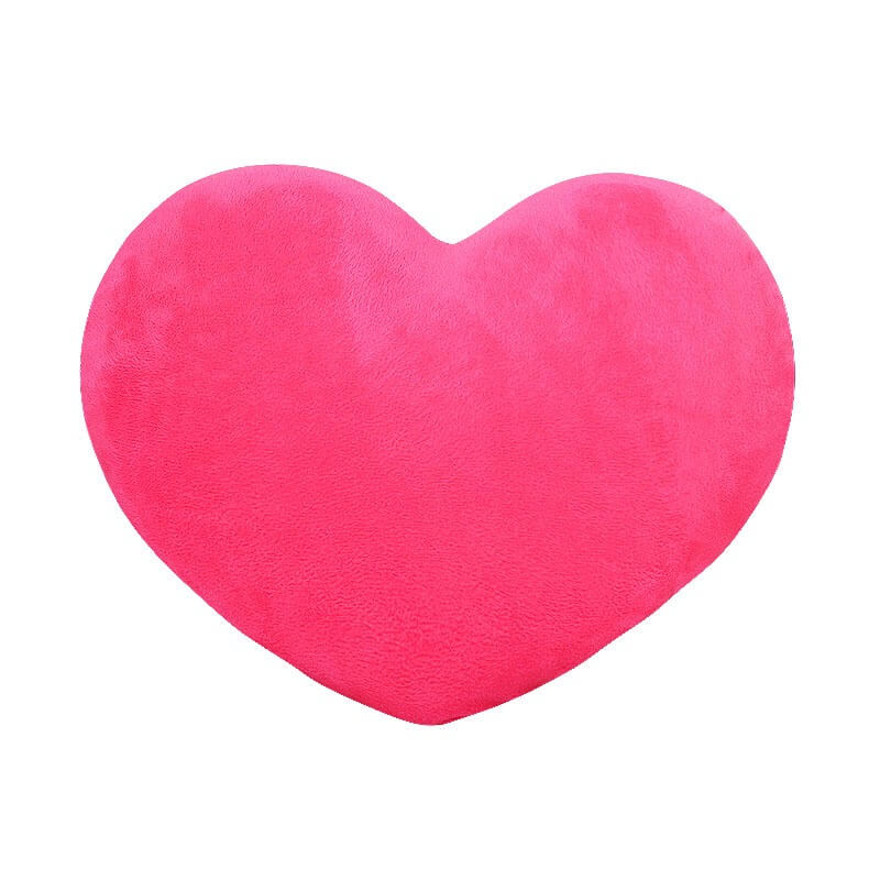 Hot Sale Multi Size Heart Shape Valentine Plush Pillow Solid Colour  PP Cotton Super Soft Sofa  Lover Cushion Decoration 18