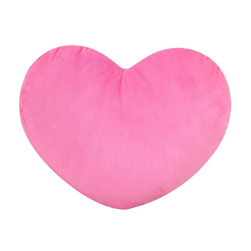 Hot Sale Multi Size Heart Shape Valentine Plush Pillow Solid Colour  PP Cotton Super Soft Sofa  Lover Cushion Decoration 16