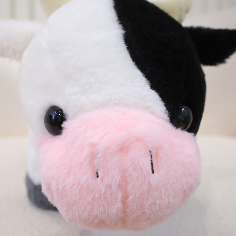 Factory direct sales cow plush toy furry pasture cow cute design furry tail creative design child gift 12