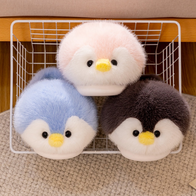 Penguin Plush Toy - Winter Warm and Comfortable Cute Cartoon Little Penguin Cotton Slippers 11