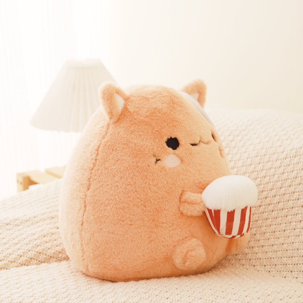 High Quality 32cm Round Shape Stuffed Cow Plush Toys Super Soft Stuffed Animal Toys Big Snorlax Plush Toys for Kids 17