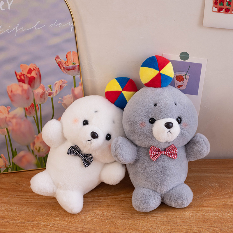 23cm Factory Direct Seal Plush Head Top Ball Seal, Cute and Unique Design, Children's Gift 12