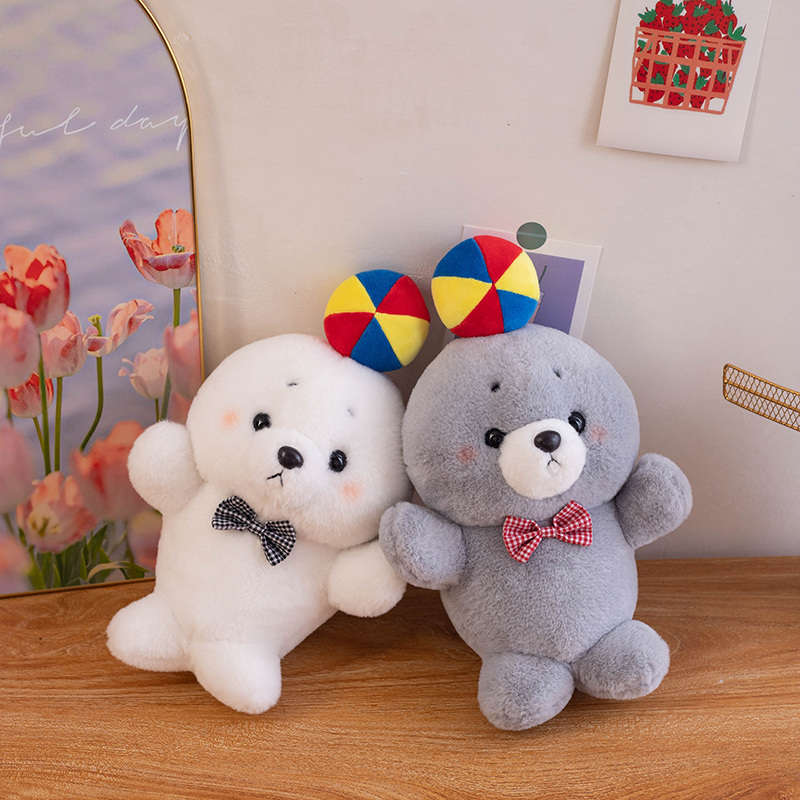23cm Factory Direct Seal Plush Head Top Ball Seal, Cute and Unique Design, Children's Gift 11