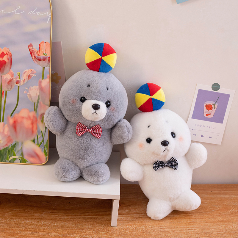 23cm Factory Direct Seal Plush Head Top Ball Seal, Cute and Unique Design, Children's Gift 13