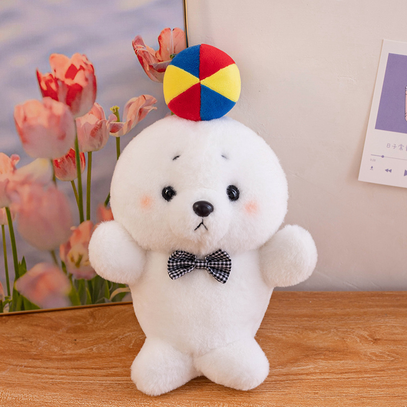 23cm Factory Direct Seal Plush Head Top Ball Seal, Cute and Unique Design, Children's Gift 16