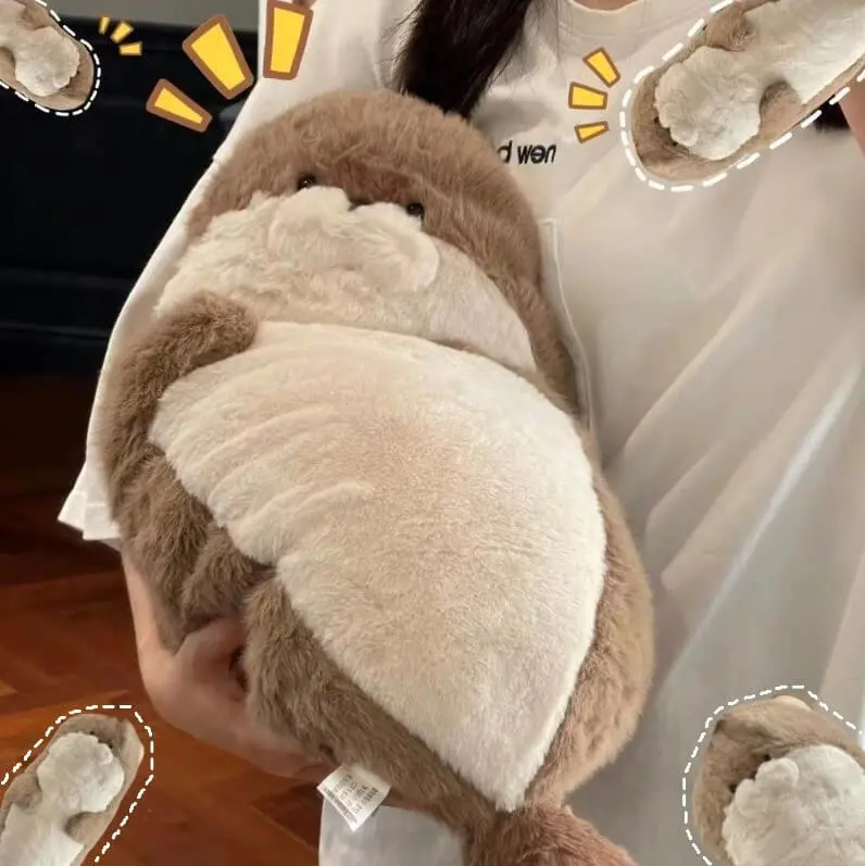 Wholesale Blue White Sea Otter Cute Simulation Seal Plush Stuffed Animals Toys Pillow Cushion Birthday Gift Kids Toys 1